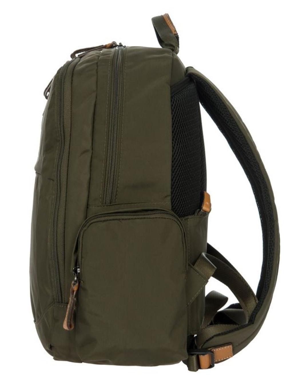 Bric's X-COLLECTION NOMAD BACKPACK Olive Green bag Tan Leather Accents ❤️🔥 - Picture 3 of 11